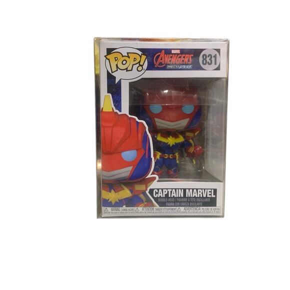 Funko Pop Captain Marvel #831 Marvel Avengers Mech Strike - Picture 3 of 8